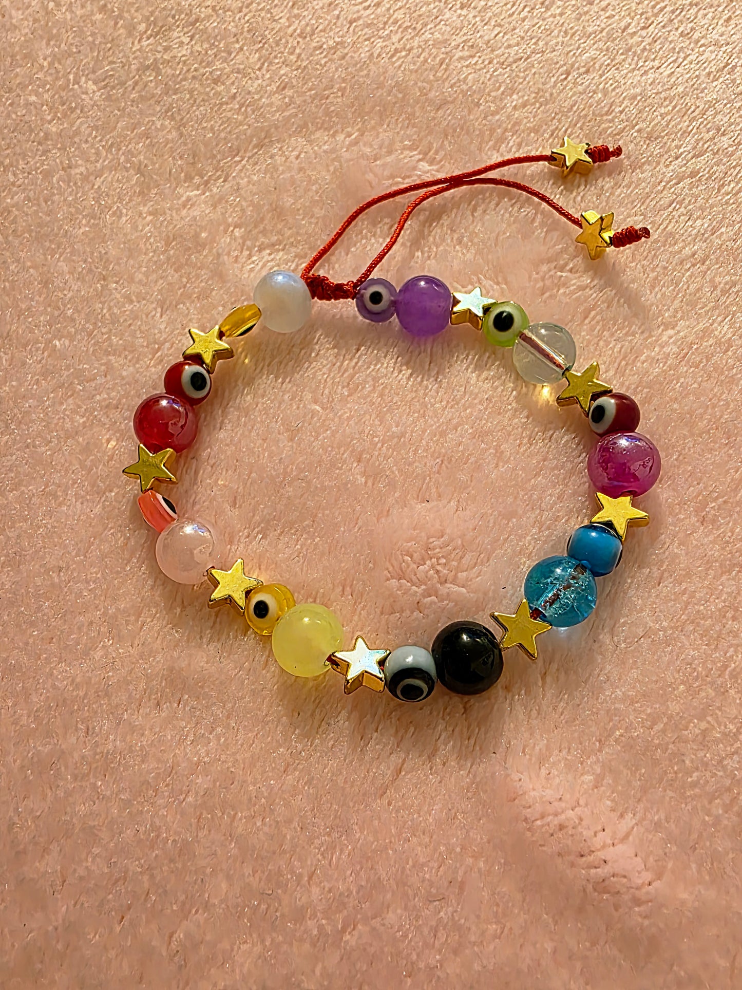 Pulsera ojo turco estrellas