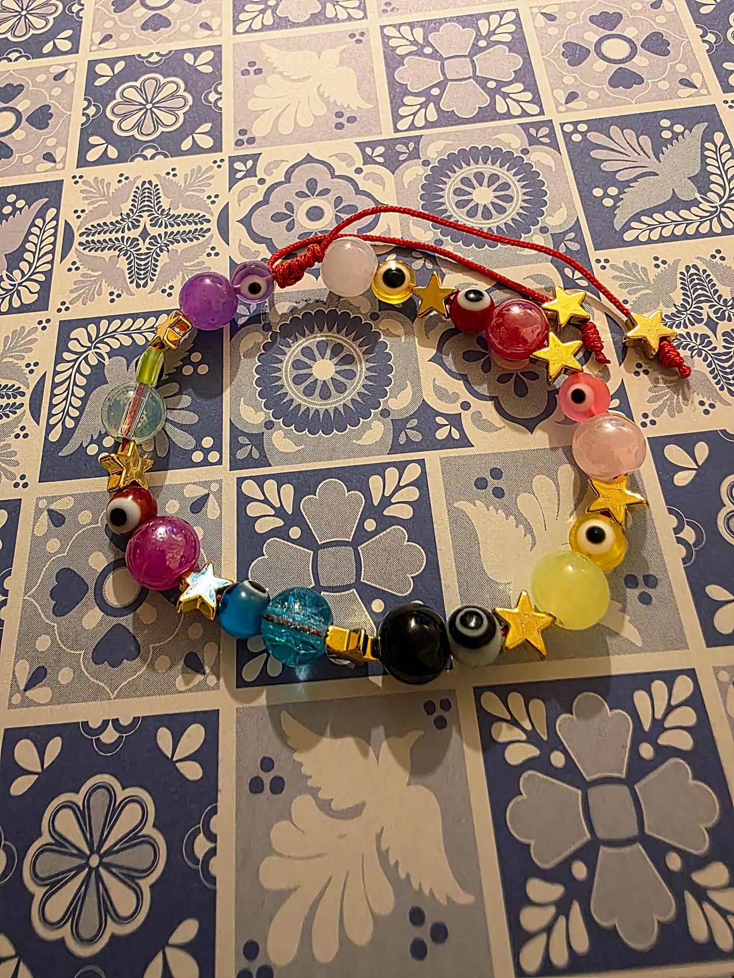 Pulsera ojo turco estrellas