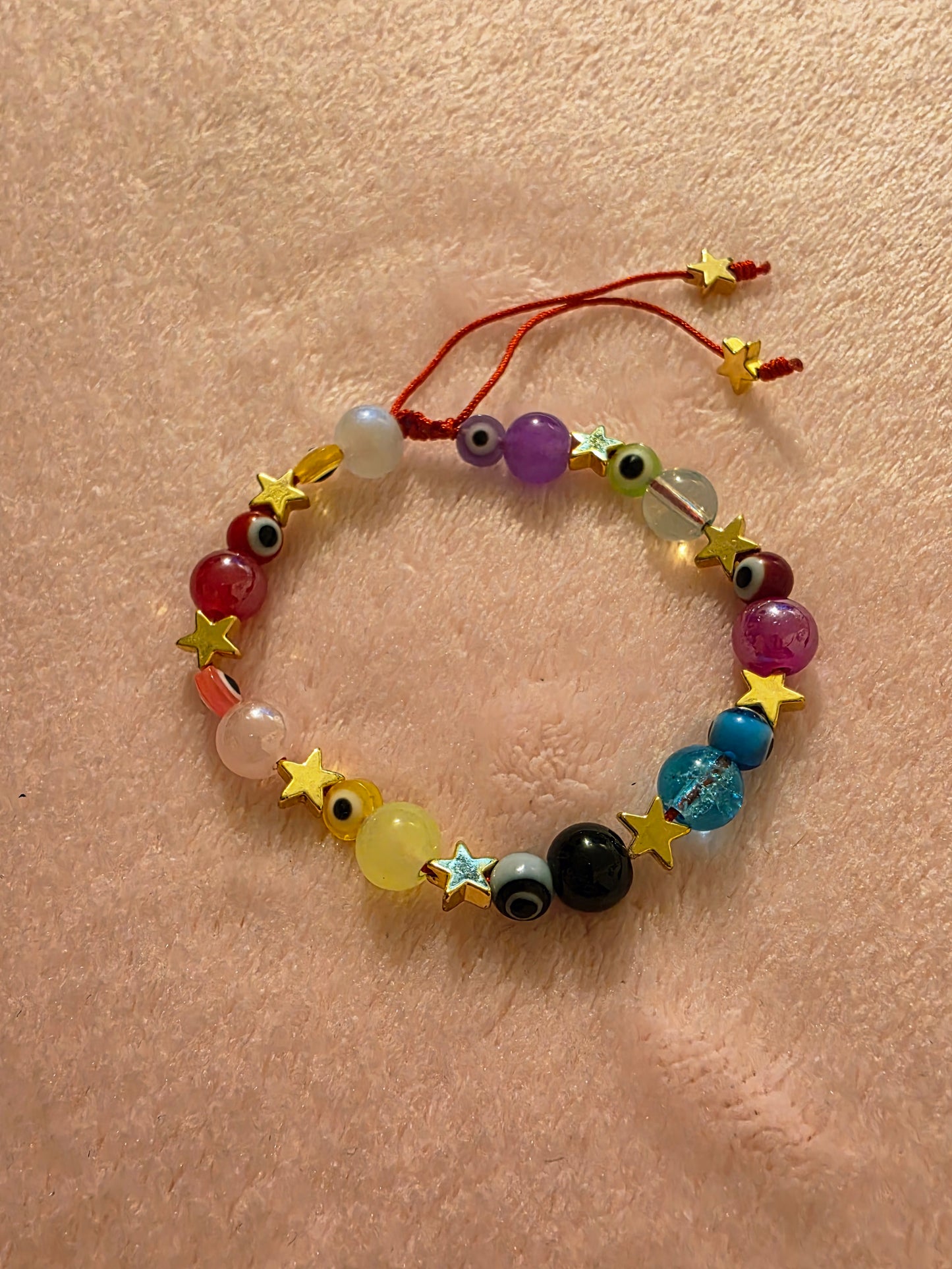 Pulsera ojo turco estrellas